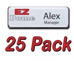EZ Dome 25pk Reusable Name tag / Badge Kit